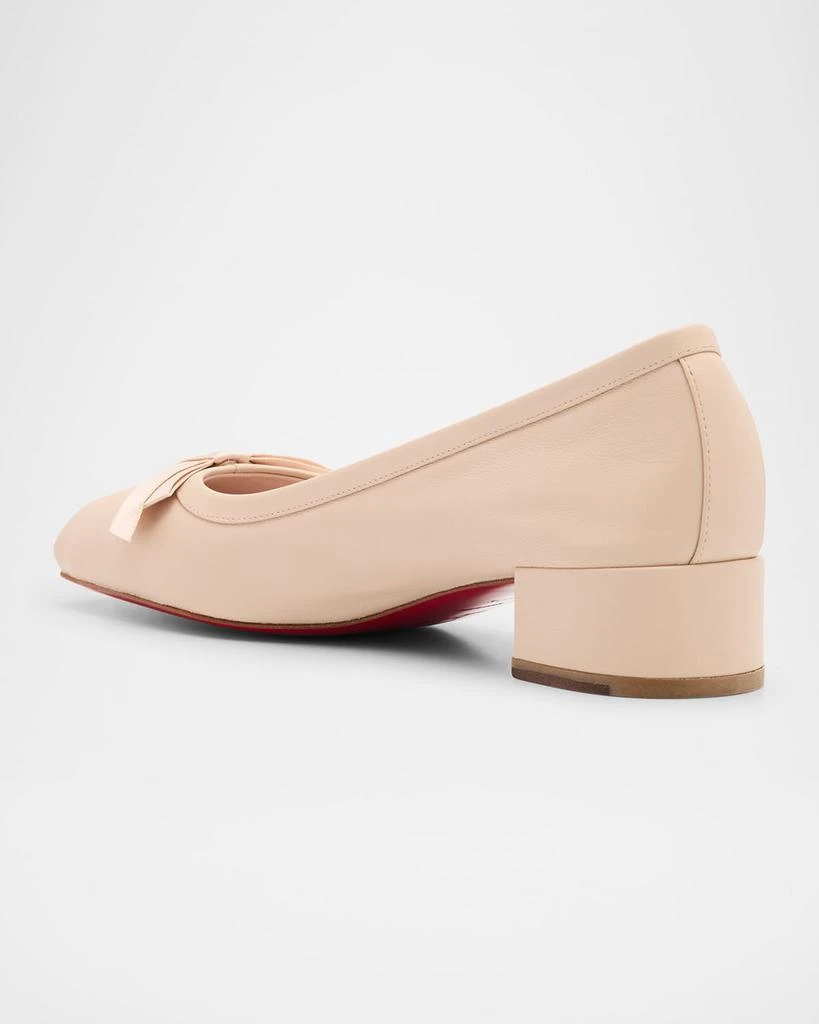 Christian Louboutin Mamaflirt Leather Red Sole Ballerina Pumps 4