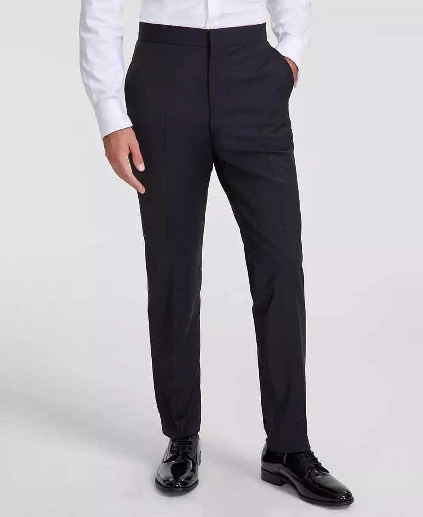 Hugo Boss Men's Modern-Fit Wool Blend Super Flex Stretch Tuxedo Pant 3