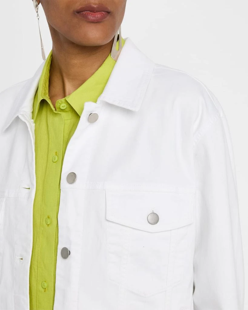Eileen Fisher Garment-Dyed Organic Cotton Denim Jacket 5