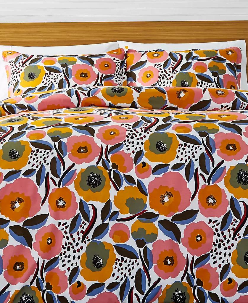 marimekko Rosarium Cotton Reversible 3 Piece Duvet Cover Set