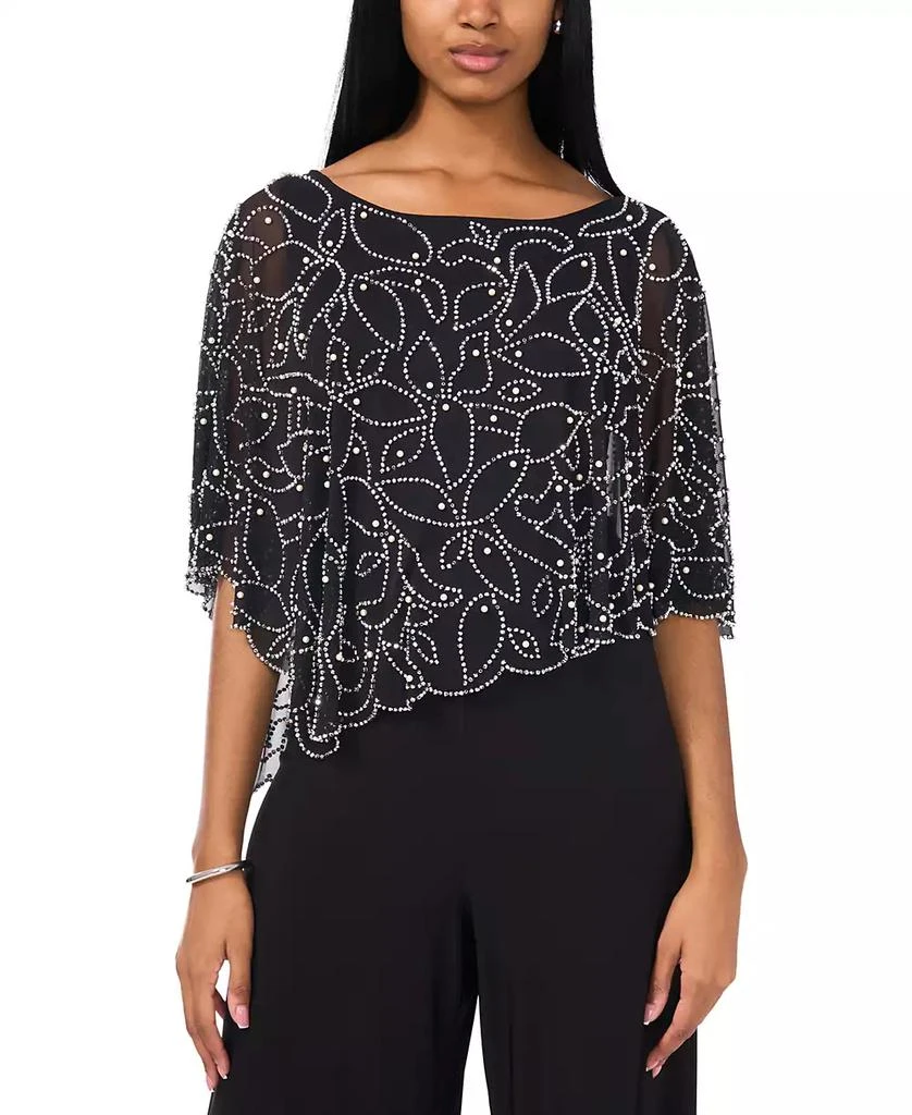 MSK Women's Embellished Overlay Wide-Leg Jumpsuit 3