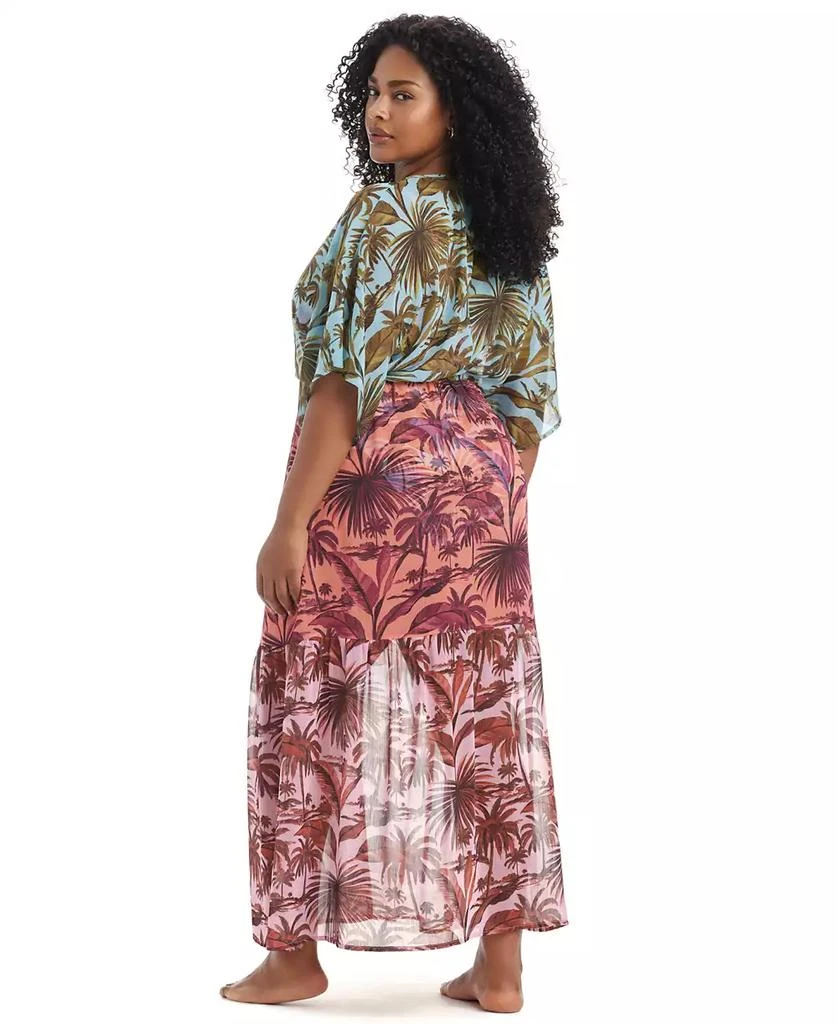 Bleu Rod Beattie Plus Size White Lotus Cover-Up Maxi Dress 3