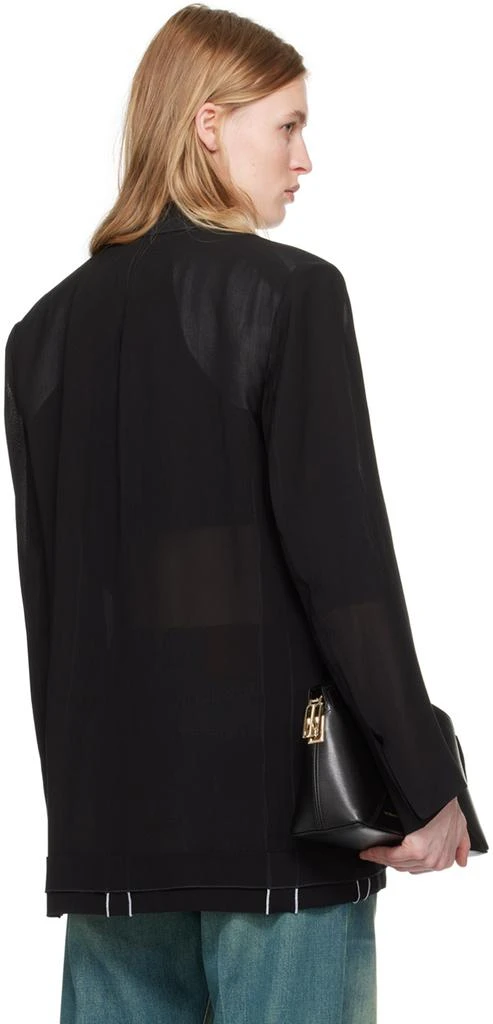 Victoria Beckham Black Fold Detail Blazer 3