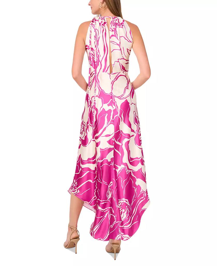 Parker Women's The Imani Printed Asymmetric Halter Dress