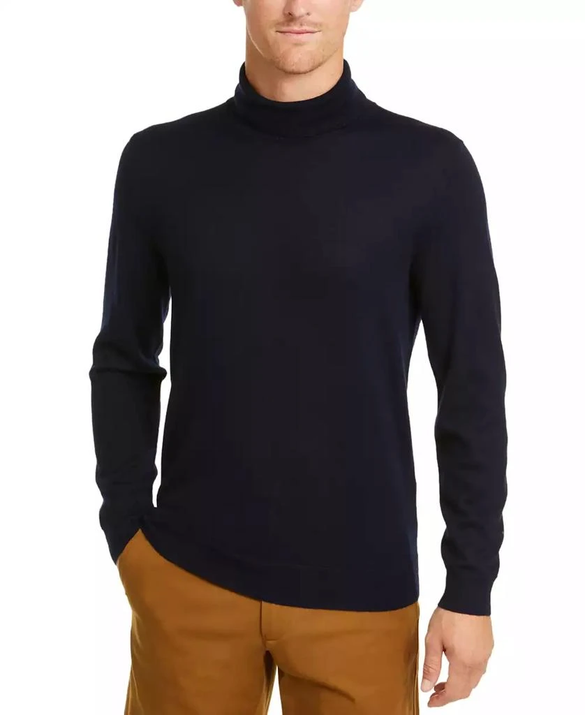 Club Room Men's Merino Wool Blend Turtleneck Sweater, Created for Macy's 1