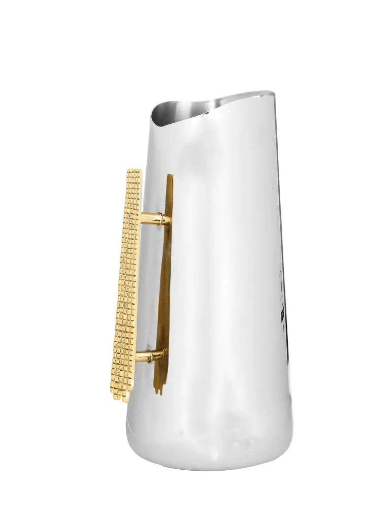 Classic Touch Decor Pitcher With Mosaic Handle 5.5"L X 4.5"W X 10"H 1