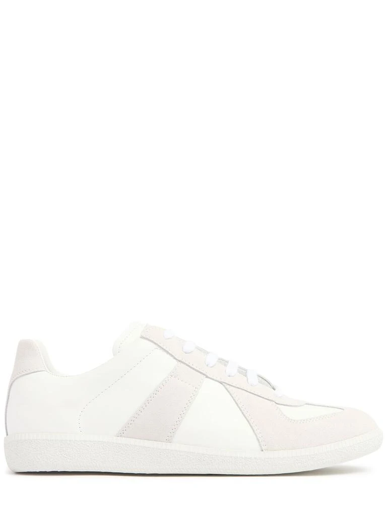 MAISON MARGIELA Replica Leather & Suede Low Top Sneakers 1