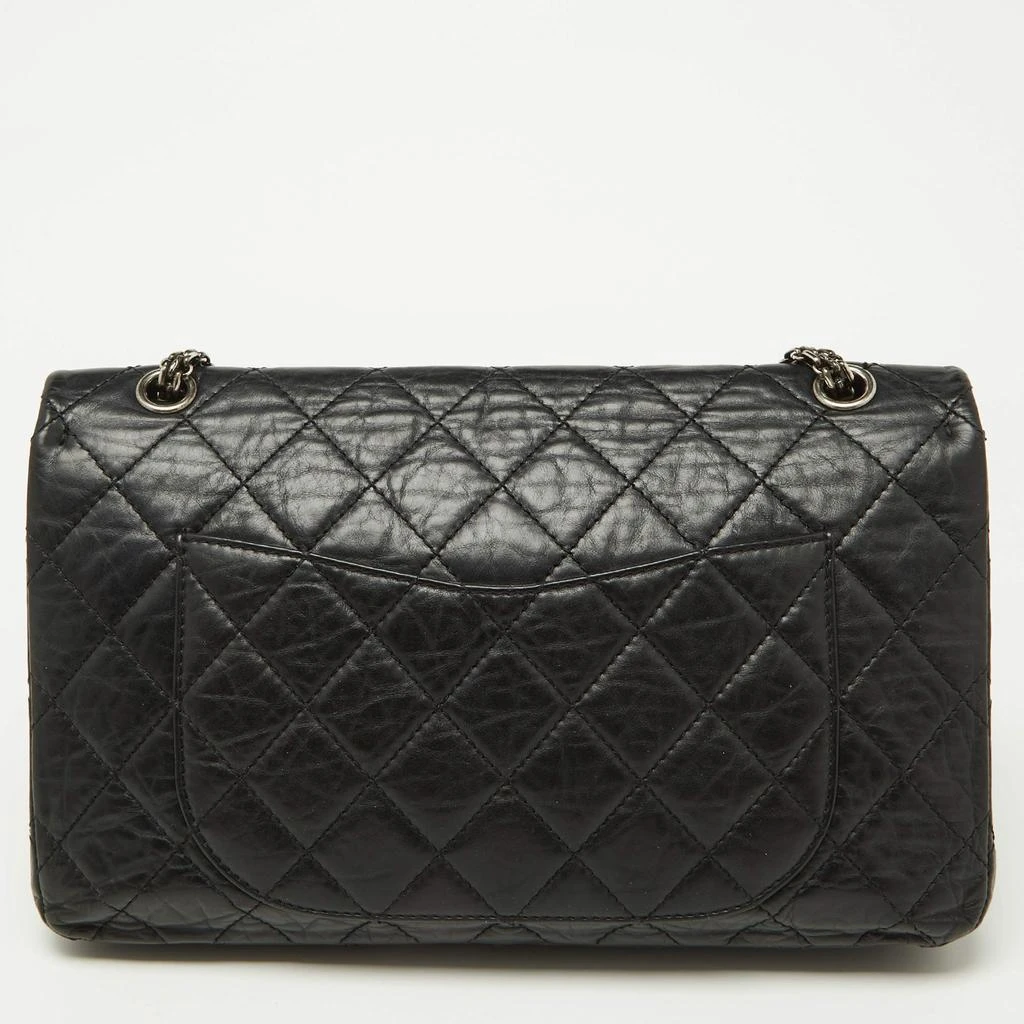 Chanel Chanel Black Quilted Aged Leather Reissue 2.55 Classic 227 Flap Bag 4