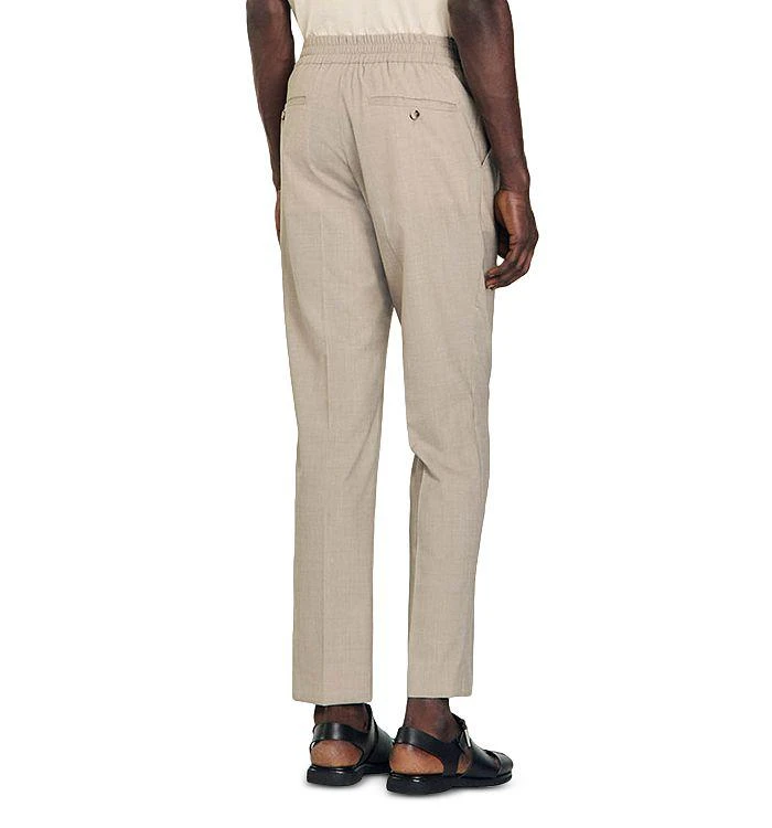 Sandro New Alpha Drawstring Straight Leg Pants 4