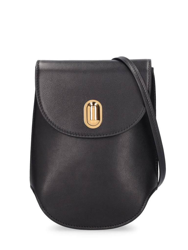 SAVETTE Tondo Pouch Leather Shoulder Bag
