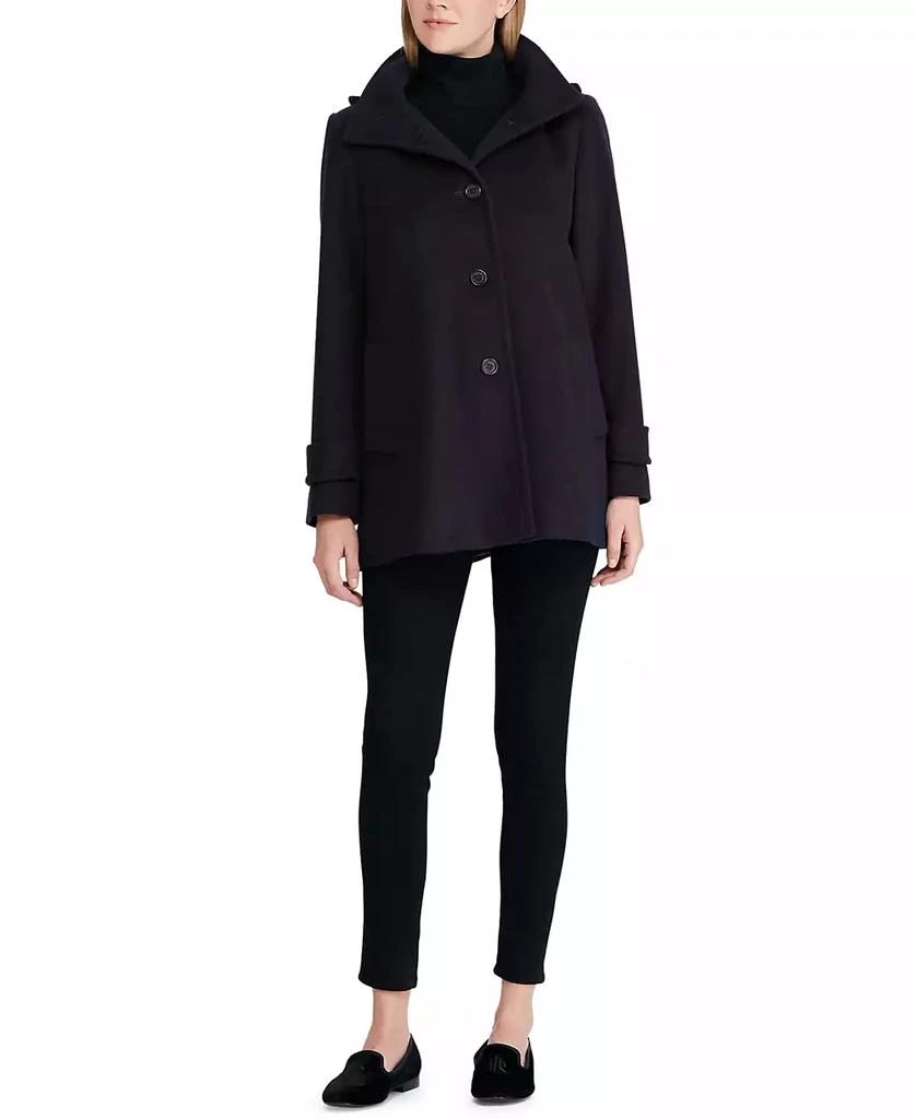 Ralph Lauren Women's Hooded A-Line Coat 3