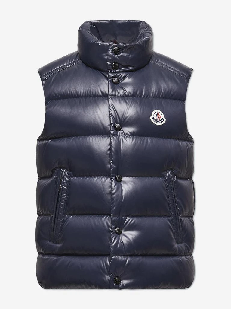 Moncler Moncler Enfant Kids Down Padded Tib Gilet in Navy