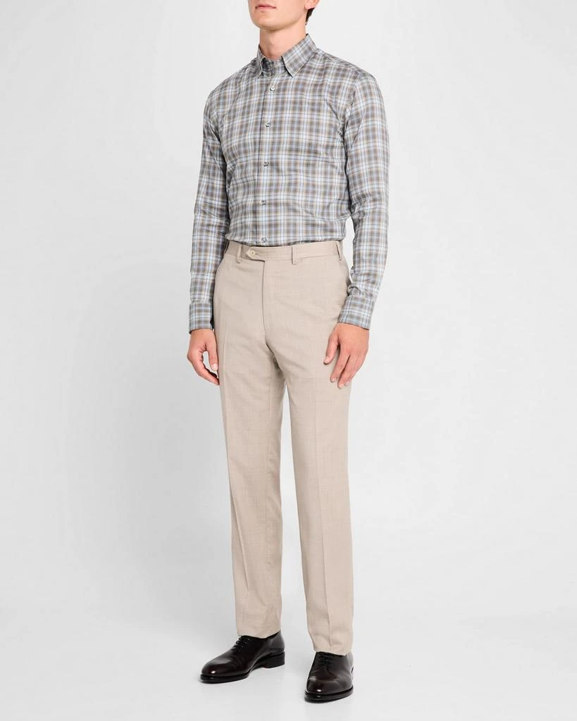 Brioni Men's Cotton Check Casual Button-Down Shirt 2