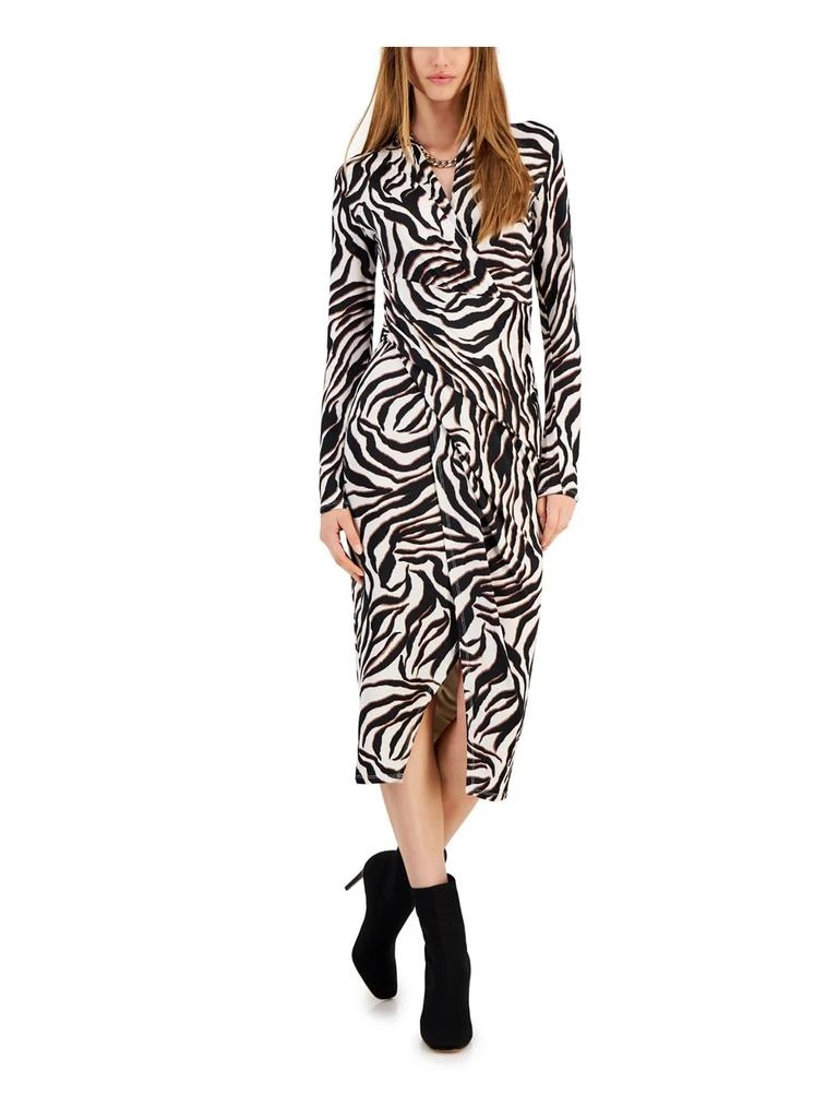 Rachel Rachel Roy Womens Faux Wrap Midi Wrap Dress 9