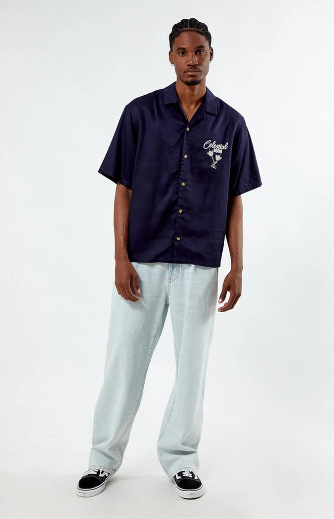 PacSun Tencel Embroidered Oversized Camp Shirt 4