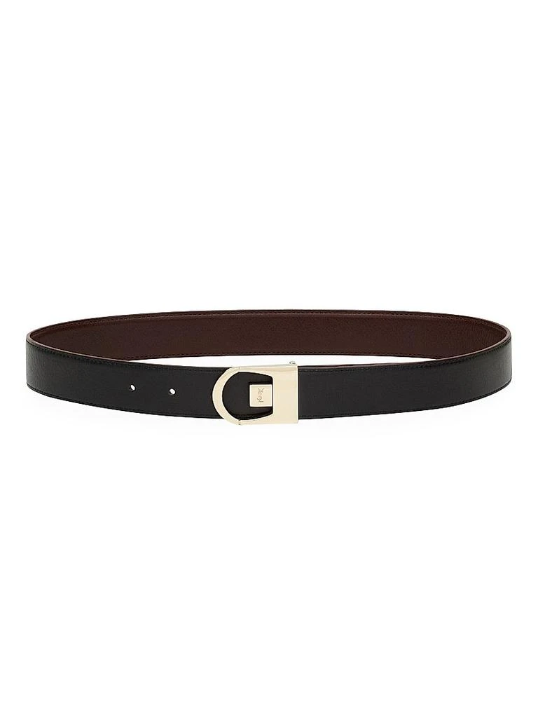 Yves Saint Laurent Reversible Belt in Smooth Leather 6