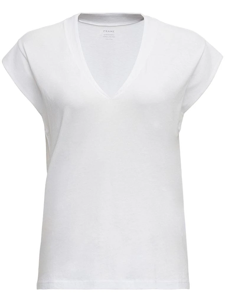 FRAME Frame Le Mid Rise V Cotton T-Shirt 1