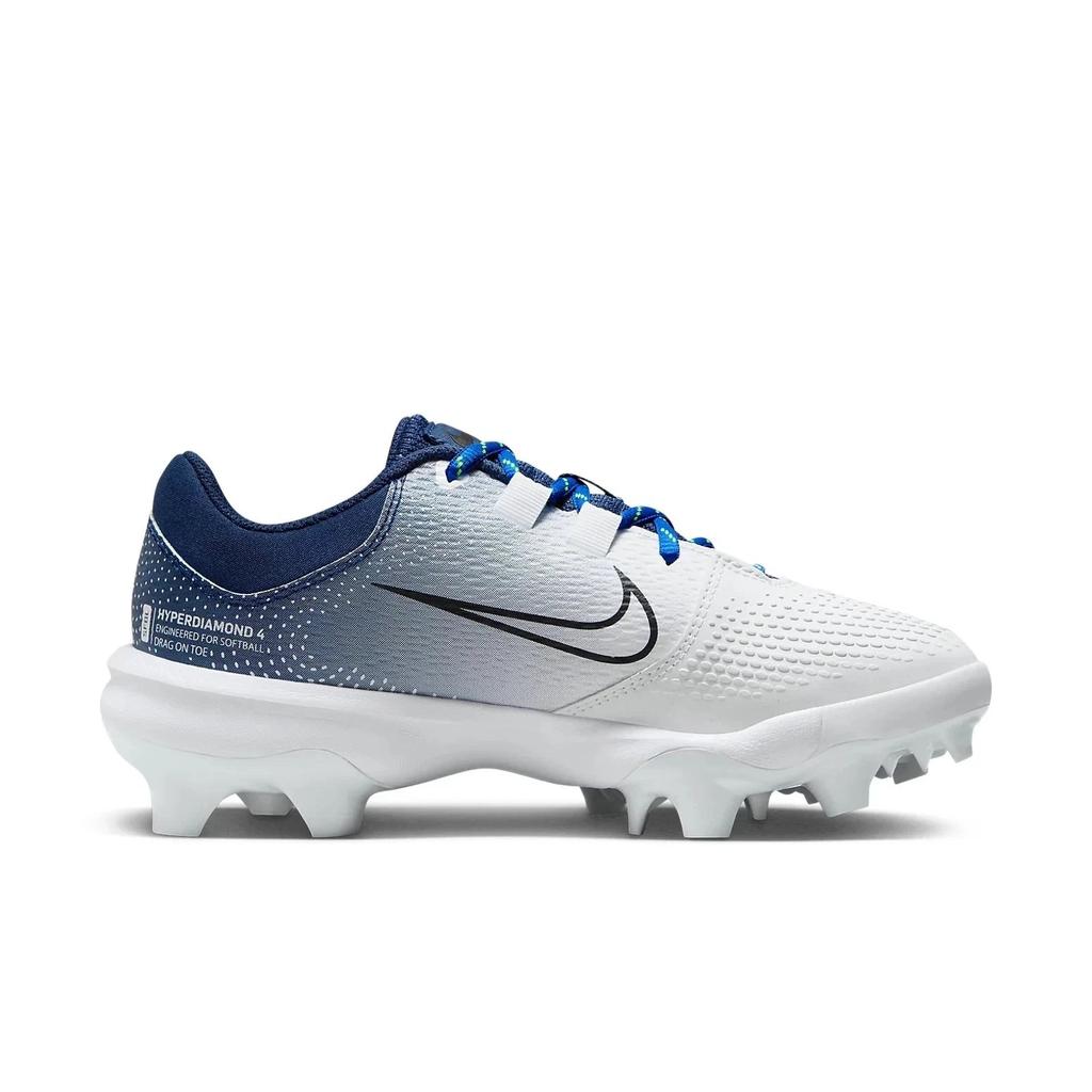 NIKE HyperDiamond 4 Pro MCS DC8990-400 Women's White Softball Cleats UWU691