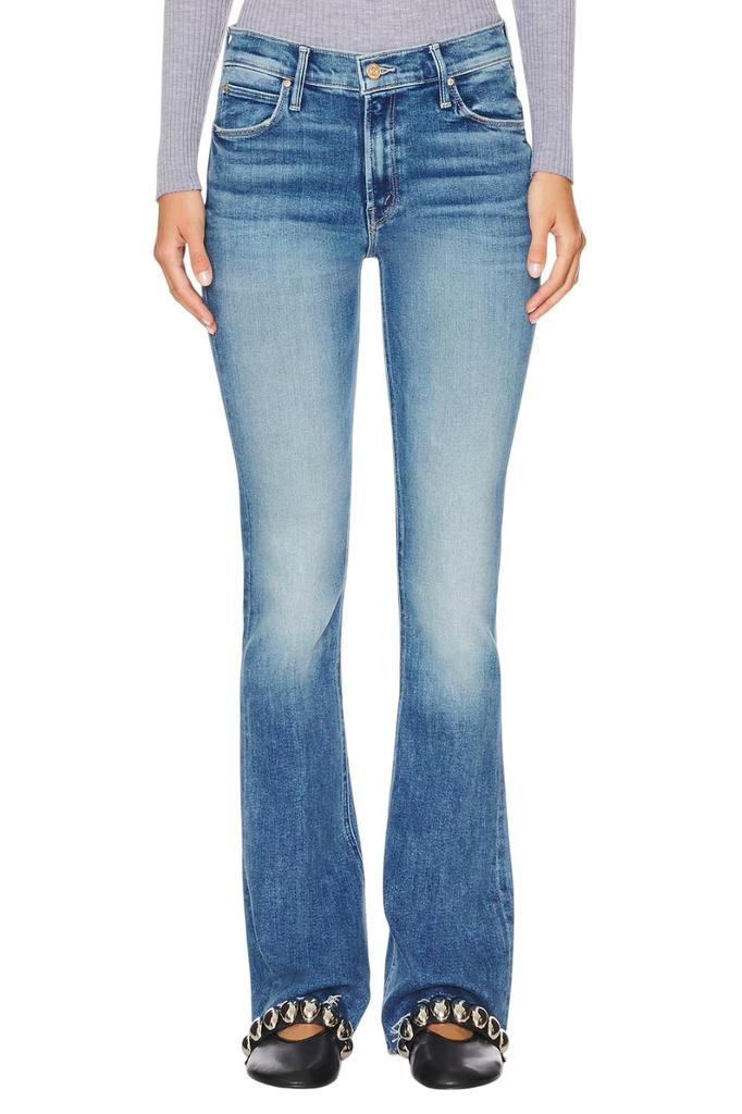 MOTHER Runway Fray Jeans In Monkey In The Middle