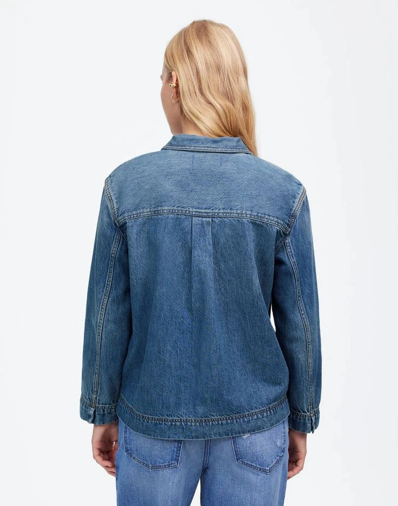 Madewell Denim Popover Tunic Shirt in Ector Wash 4