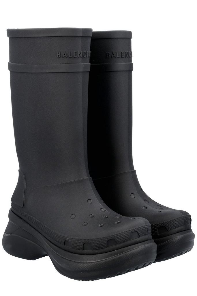 Balenciaga Balenciaga X Crocs Logo Debossed Boots