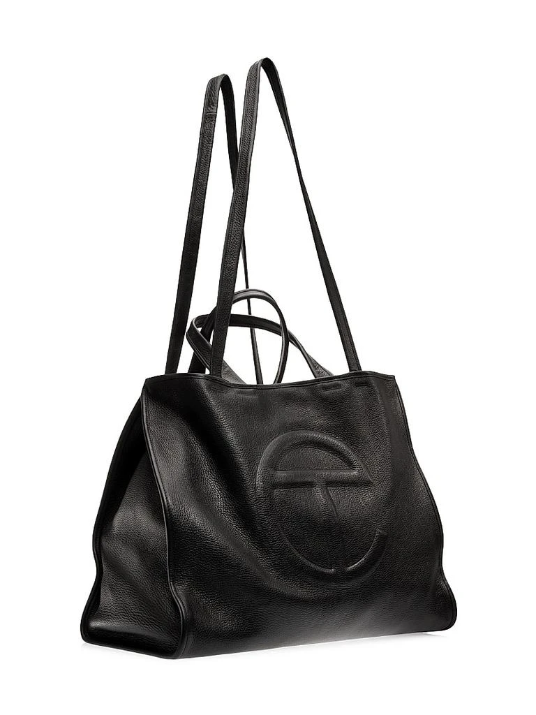 Telfar Large Pebbled Leather Carry Bag 5