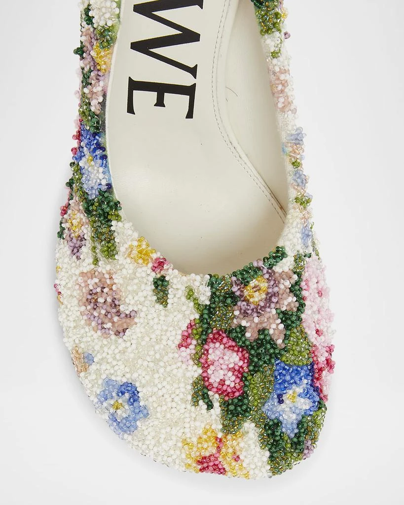 Loewe Toy Floral Beaded Pumps 5