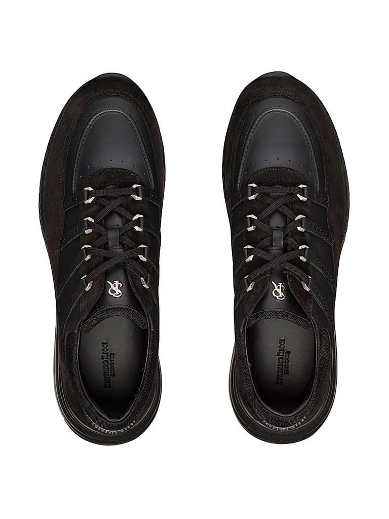 Stefano Ricci Suede and Calfskin Leather Sneakers 4
