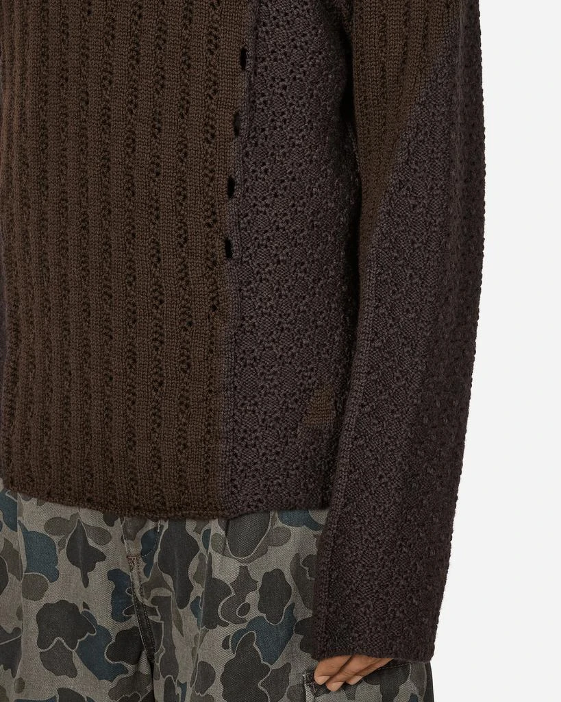 ROA Flower Stitch Hoodie Brown 5