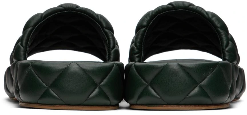 Bottega Veneta Khaki Padded Sandals 2