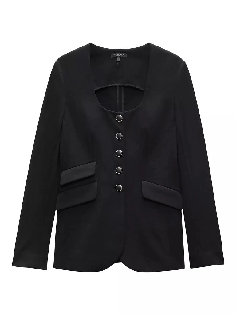 Rag & Bone Roslyn Ponte U-Neck Blazer 1