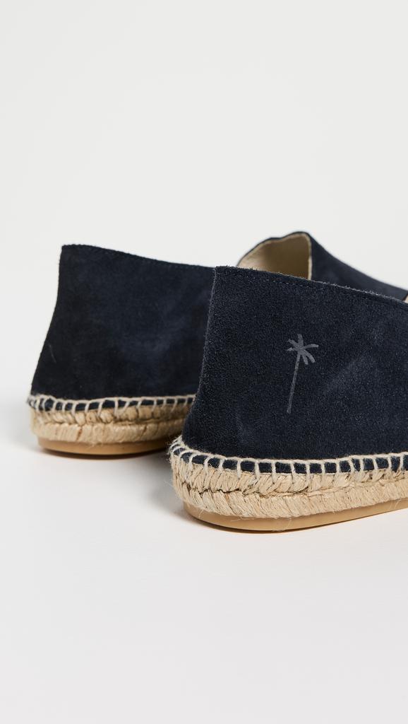 Manebi Suede Square Toe Espadrilles