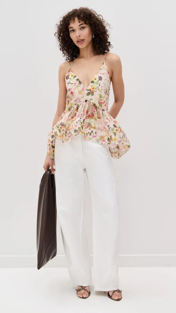 Marques Almeida Printed Chiffon Strappy Top 4