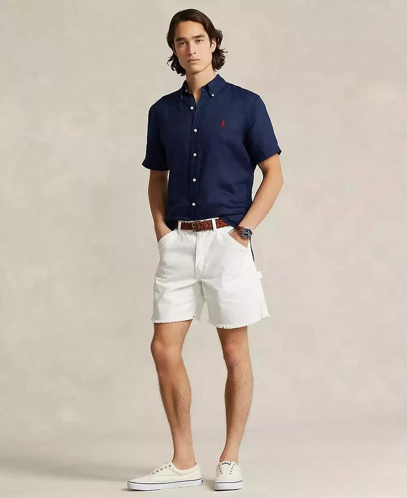 Ralph Lauren Men's Short-Sleeve Linen Button-Up 4