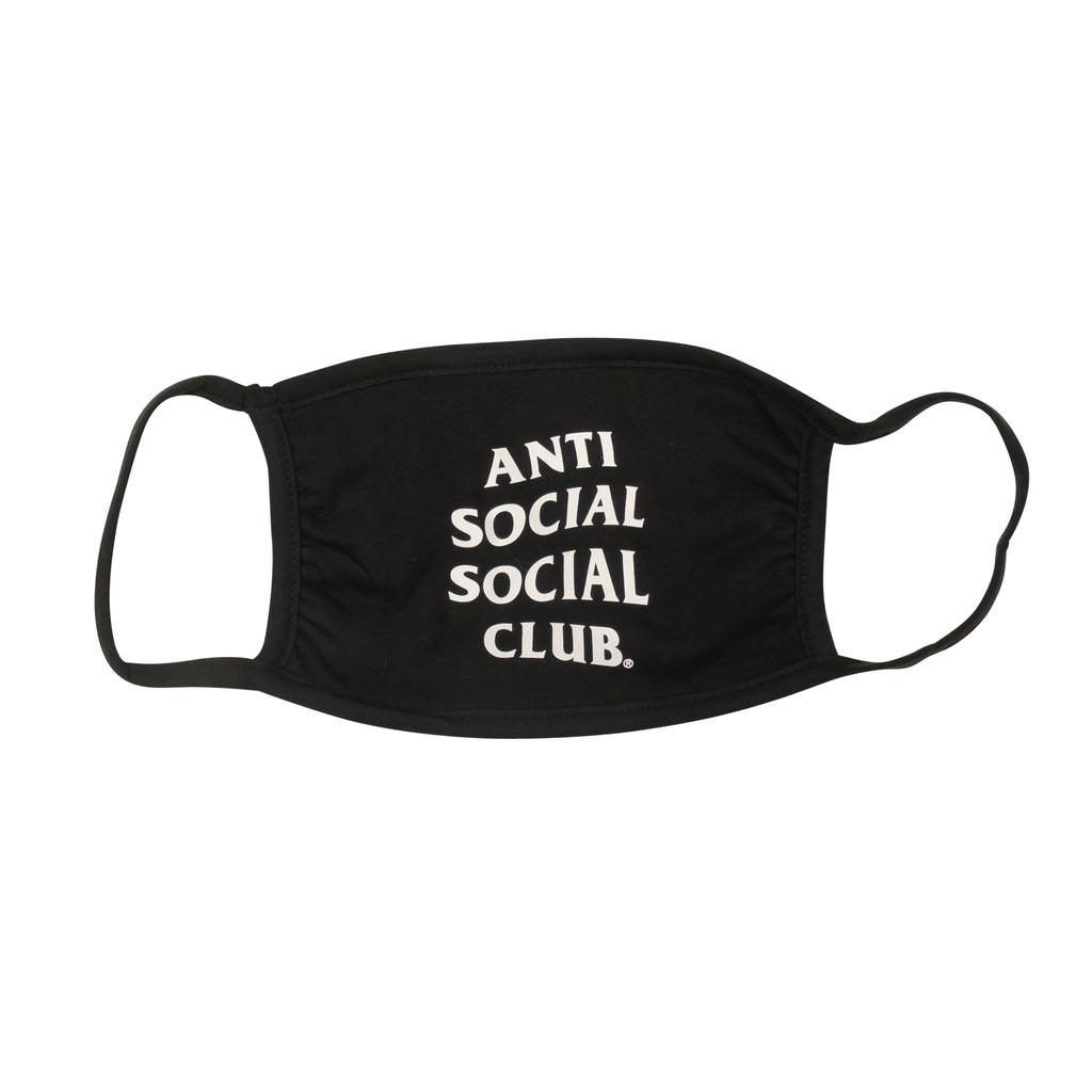 Anti Social Social Club Black And White Logo Cotton Face Mask