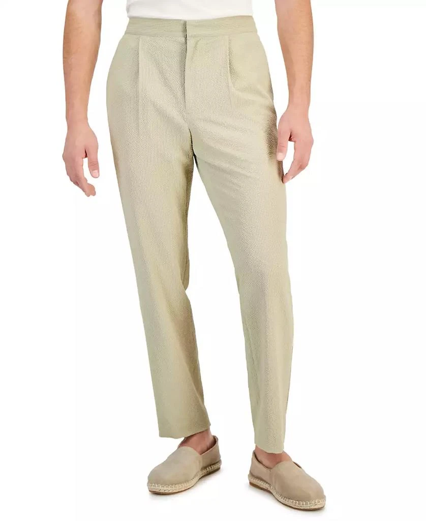 Alfani Men's Classic-Fit Textured Seersucker Suit Pants, Created for Macy's 1