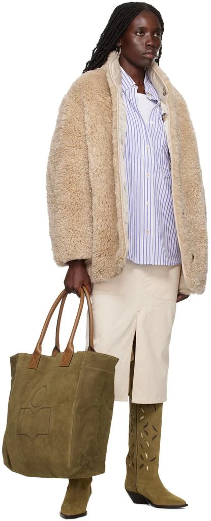 Isabel Marant Beige Flozia Midi Skirt 4