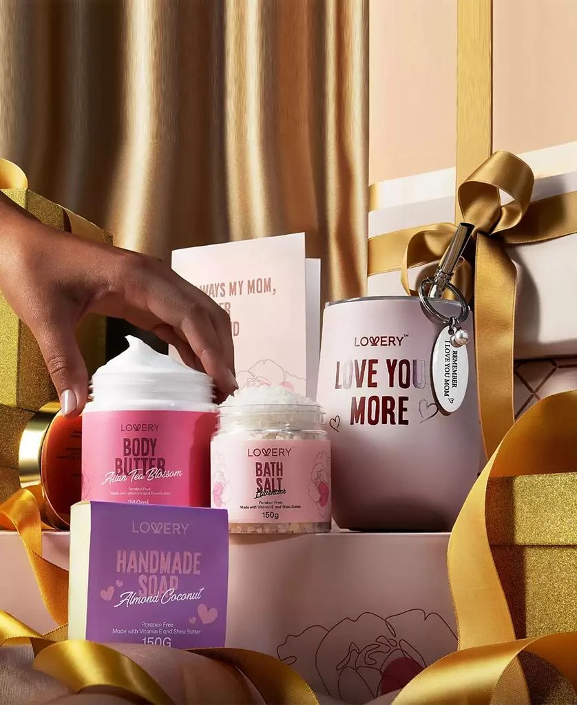Lovery New Mom Gifts, Spa Gift Set for Mom To Be, Bath and Body Gift Set, 7 Piece 4