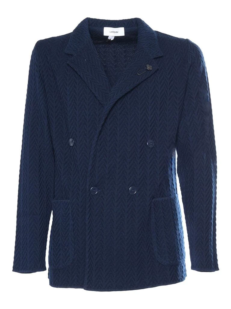 LARDINI Lardini Brooch-Detail Double-Breasted Blazer 1