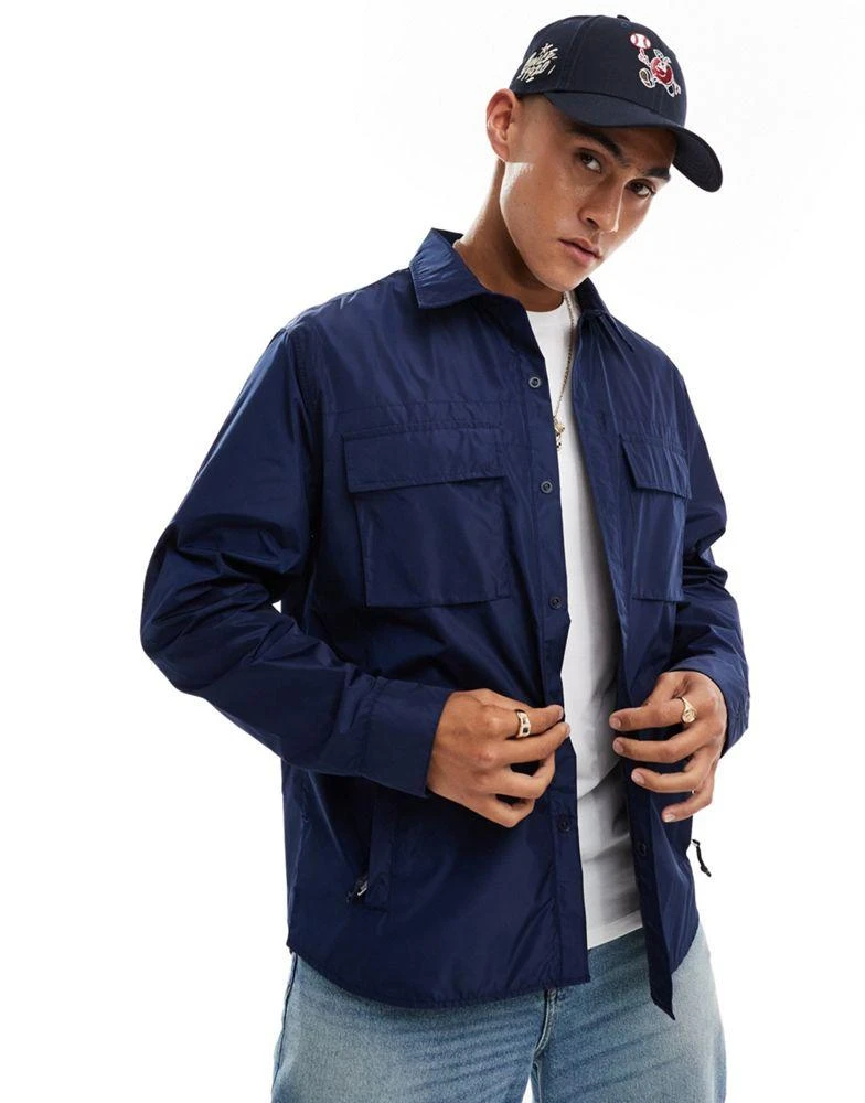 Ralph Lauren Polo Ralph Lauren lined shirt jacket in navy 1