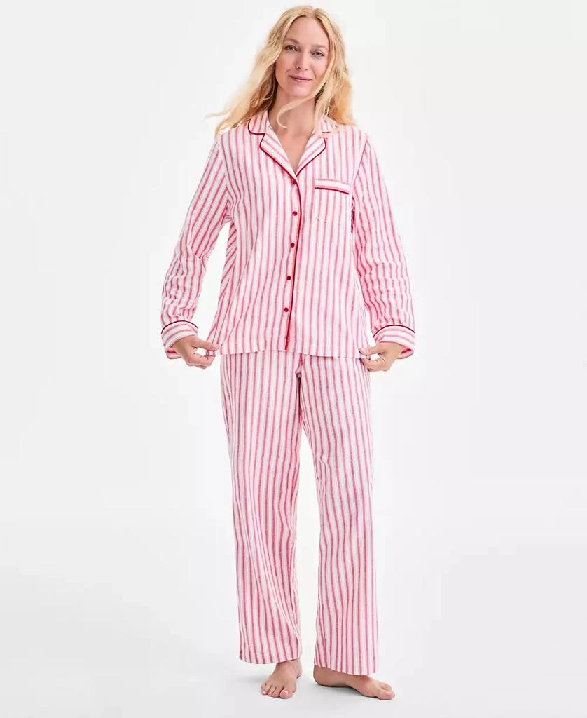 Charter Club Women
s 2-Pc. Cotton Flannel Packaged Pajamas Set, Created for Macy
s