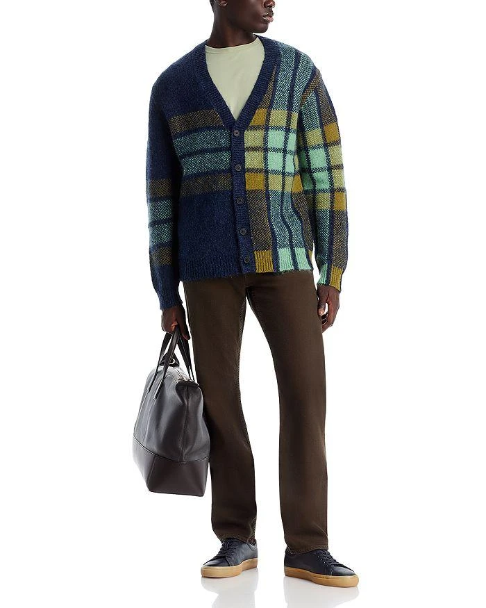 Maison Kitsune Check Intarsia Knit Cardigan 2