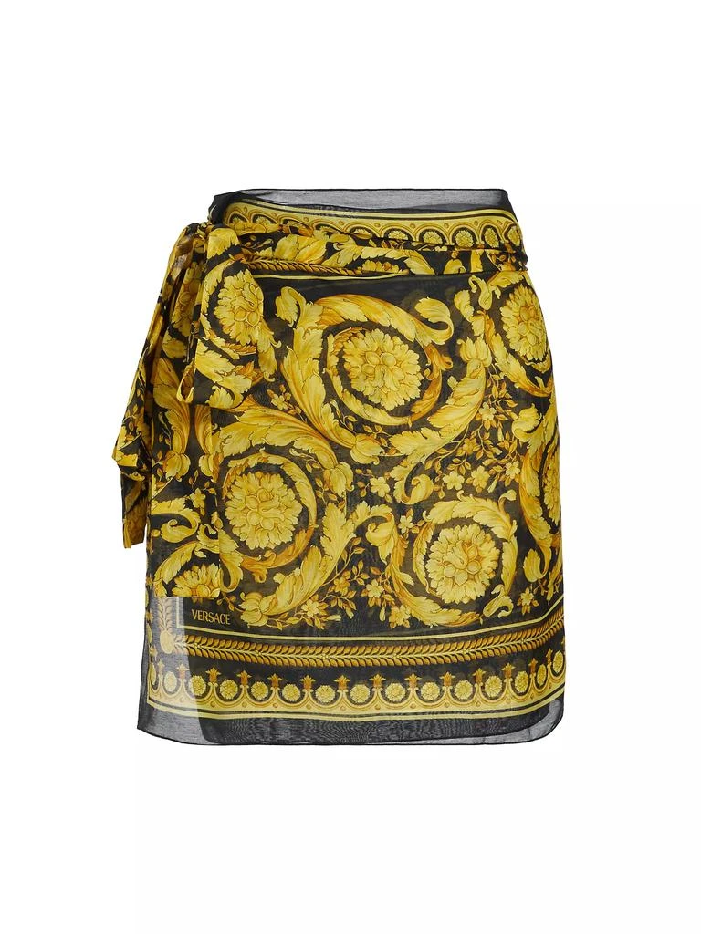 Versace Baroque Print Silk-Cotton Pareo 1
