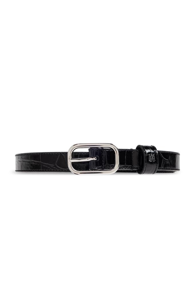 AMIRI Black MA Quad 4CM Enamel Belt - Belts - BeyondStyle