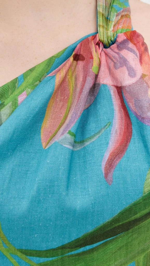 Farm Rio One Shoulder Midi Dress 5