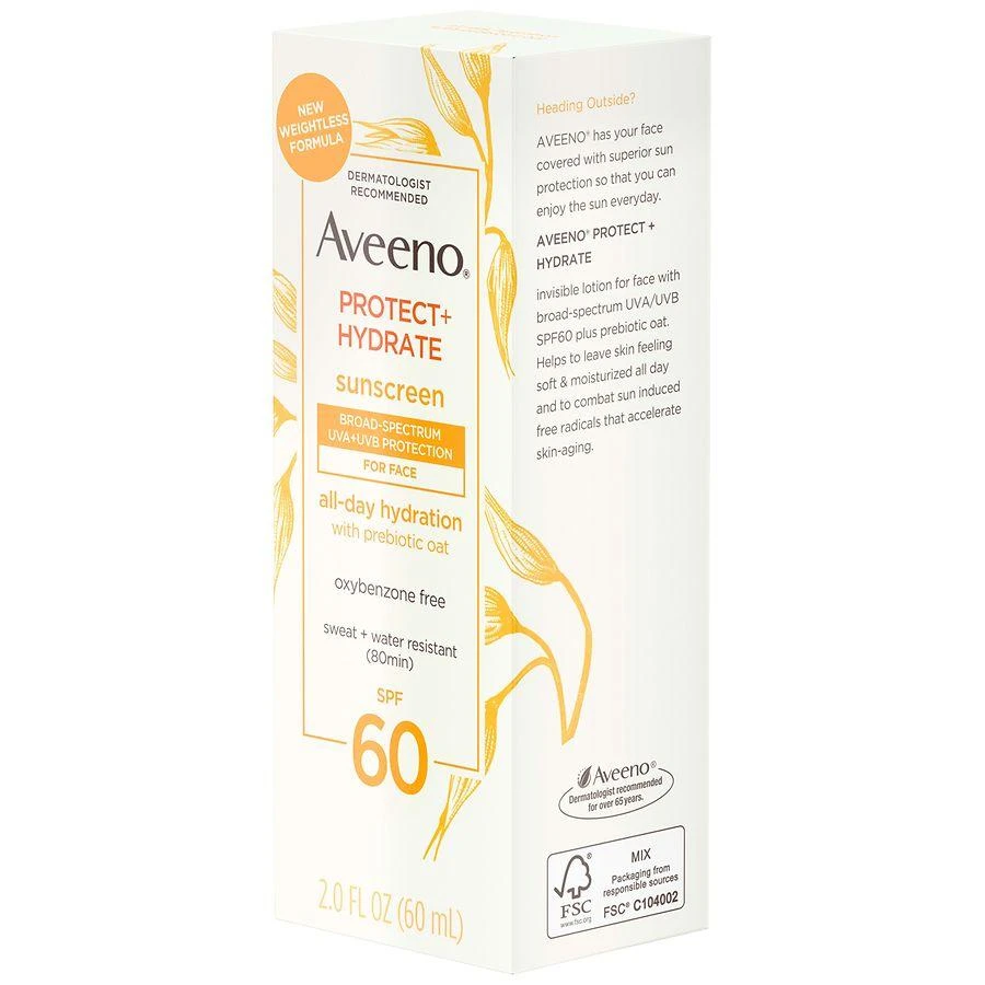 Aveeno Protect + Hydrate Moisturizing Face Sunscreen Lotion with Broad Spectrum SPF 60 3