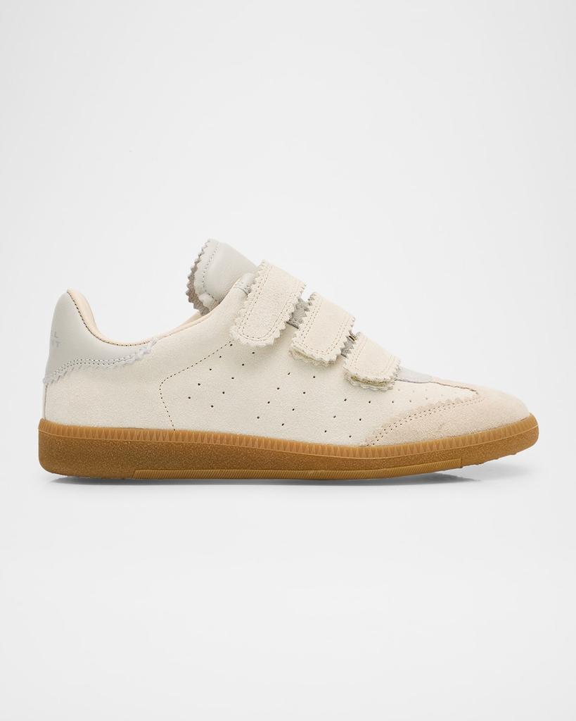Isabel Marant Beth Mixed Leather Triple-Grip Sneakers
