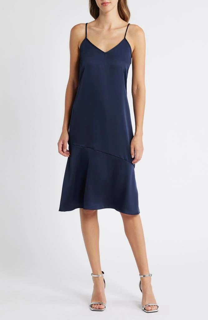 Sam Edelman Faux Feather Trim Long Sleeve Two-Piece Sweater Dress 3