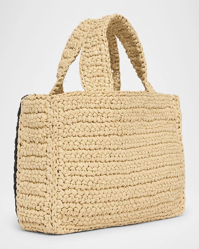 Valentino Viva Superstar Crochet Raffia Small Tote Bag 3