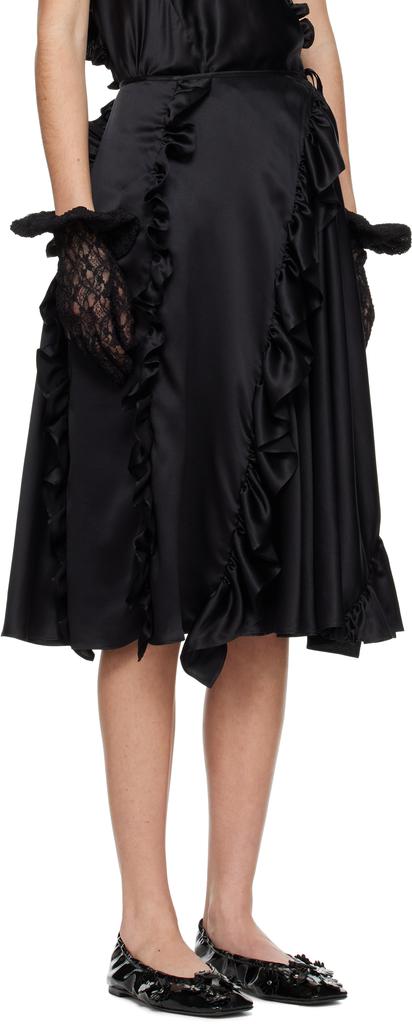 CECILIE BAHNSEN Black Adelina Midi Skirt